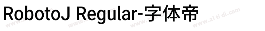 RobotoJ Regular字体转换